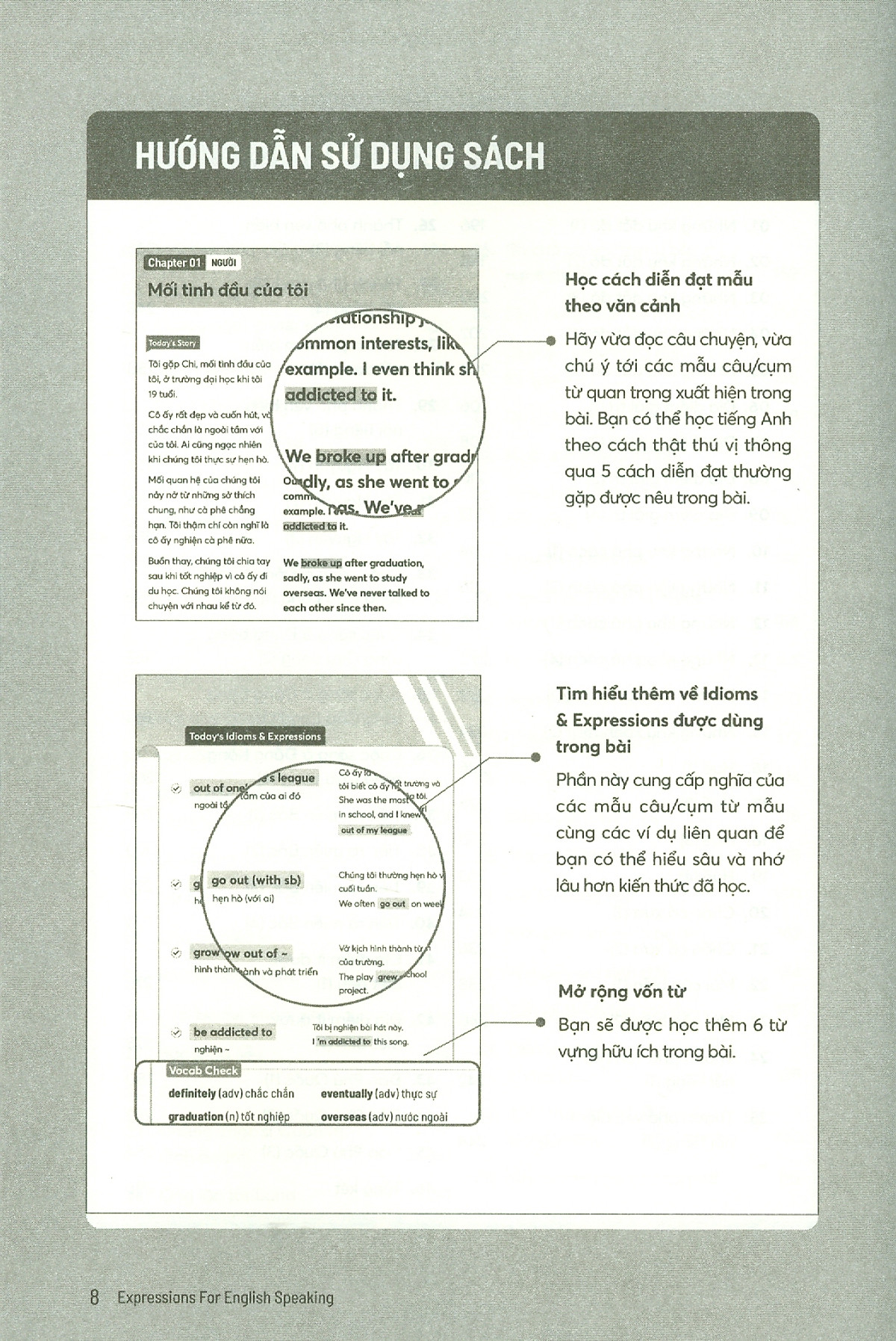 expressions for english speaking - 1 ngày 5 cụm 6 từ - 100+ chủ đề về đời sống