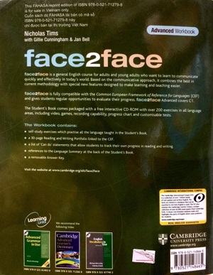 face2face advanced workbook with key fahasa reprint edition