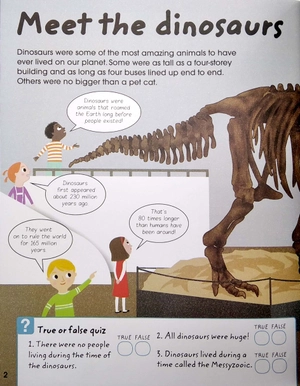 factivity meet the dinosaurs - book, magnets and board