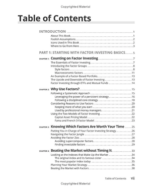 factor investing for dummies