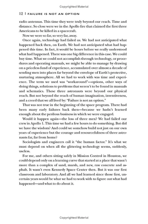 failure is not an option: mission control from mercury to apollo 13 and beyond