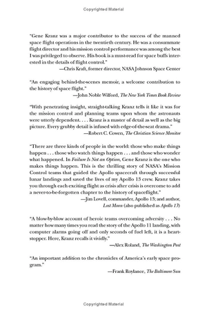 failure is not an option: mission control from mercury to apollo 13 and beyond