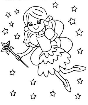 fairies colouring fun