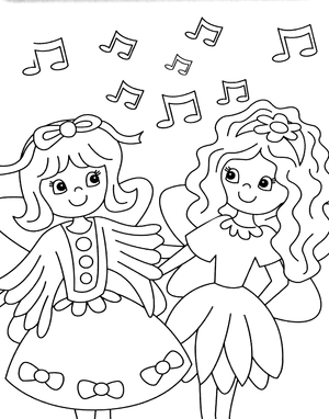 fairies colouring fun
