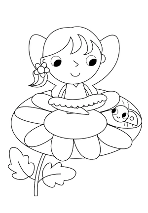 fairy colouring fun with puffy glitter stickers