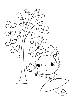 fairy colouring fun with puffy glitter stickers