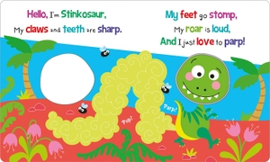 fart & roar stinkosaur! (squish squash squeak - silicone books)