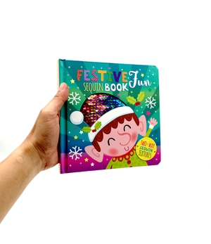 festive fun sequin book