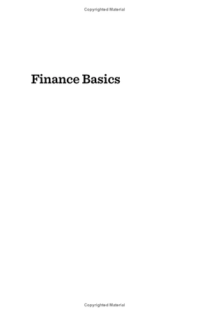 finance basics (hbr 20-minute manager series)