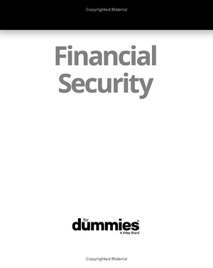 financial security for dummies