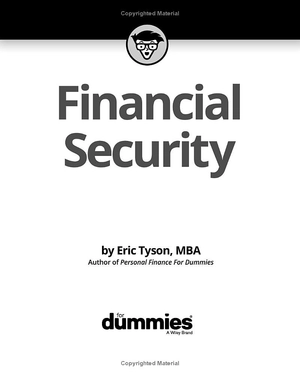 financial security for dummies