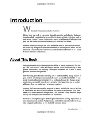 financial security for dummies