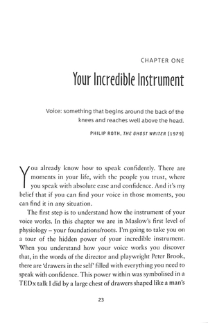 find your voice: the secret to talking with confidence in any situation