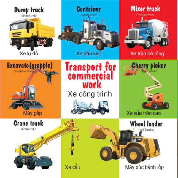 first 100 trucks and things that go - 100 từ đầu tiên về các phương tiện giao thông