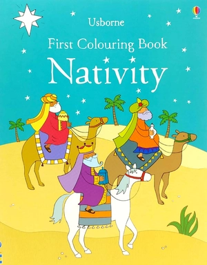 first colouring book nativity