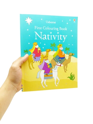 first colouring book nativity