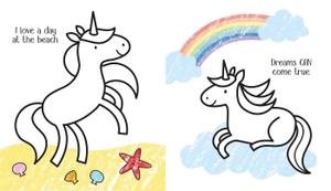 first colouring unicorns