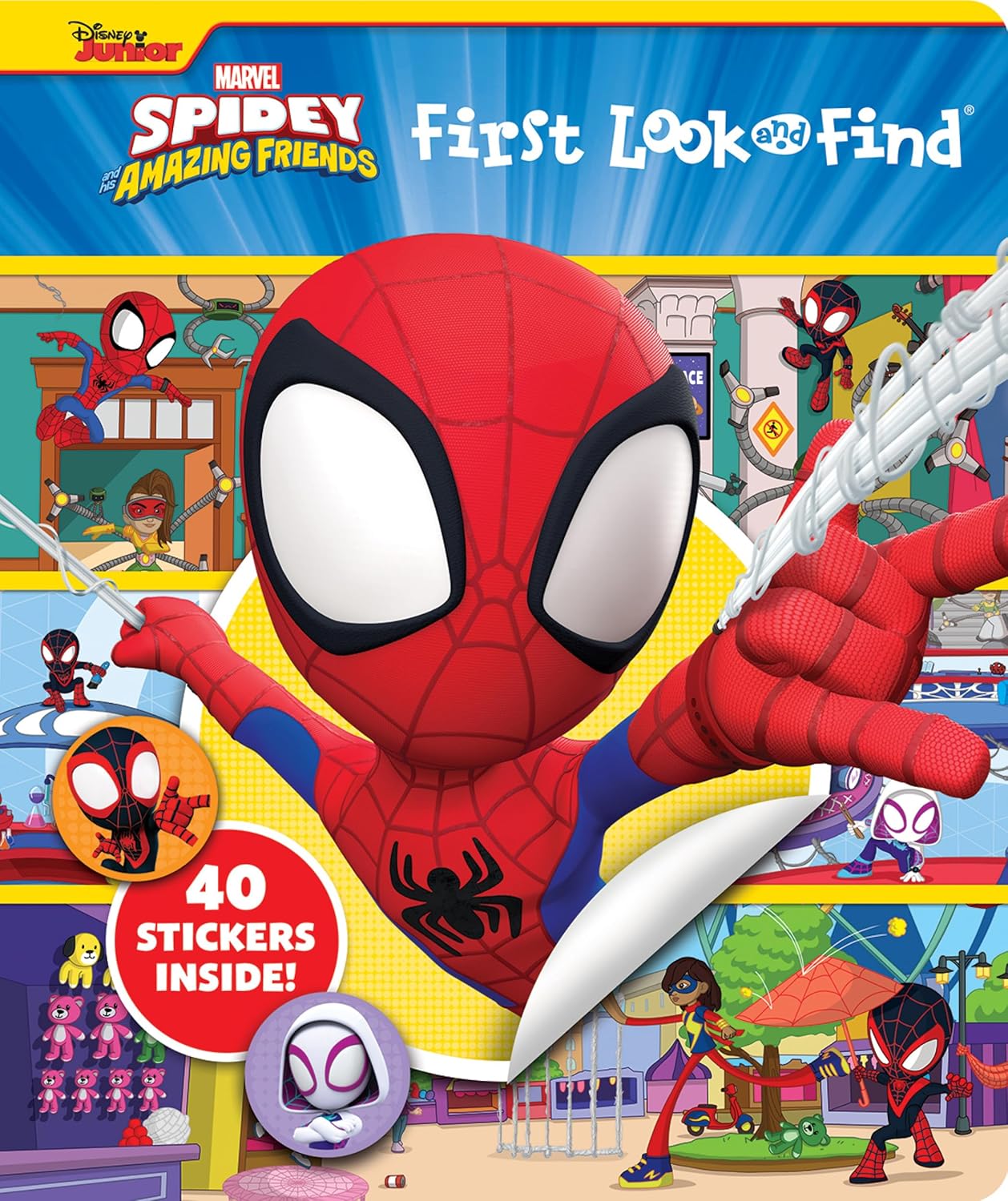 First Look And Find & Stickers Marvel Spidey