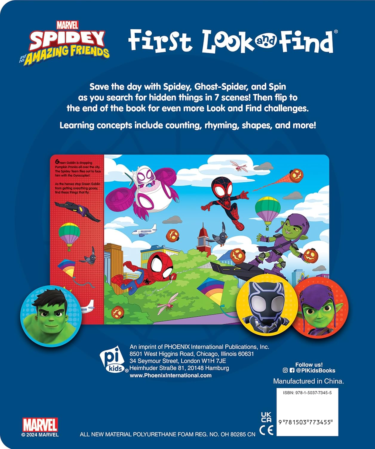 First Look And Find & Stickers Marvel Spidey