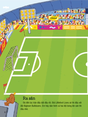 first sticker book - sách dán hình đầu đời cho bé - bóng đá