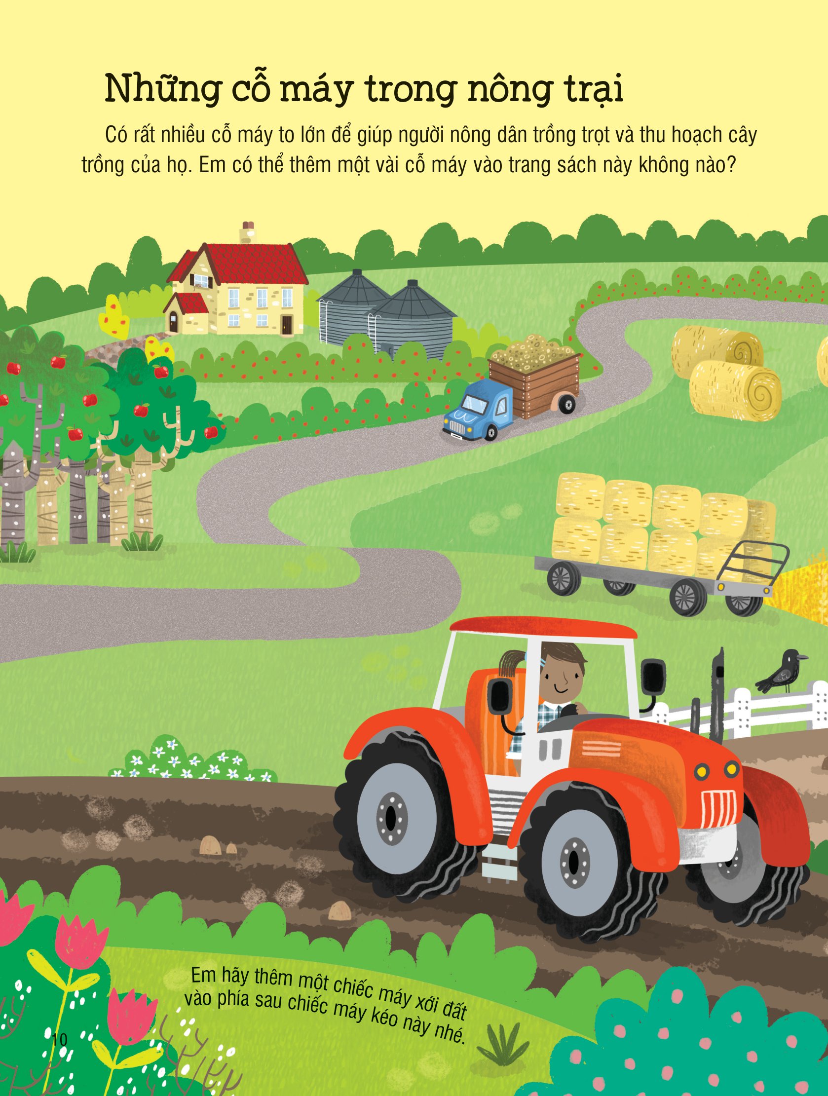 first sticker book - sách dán hình đầu đời cho bé - nông trại