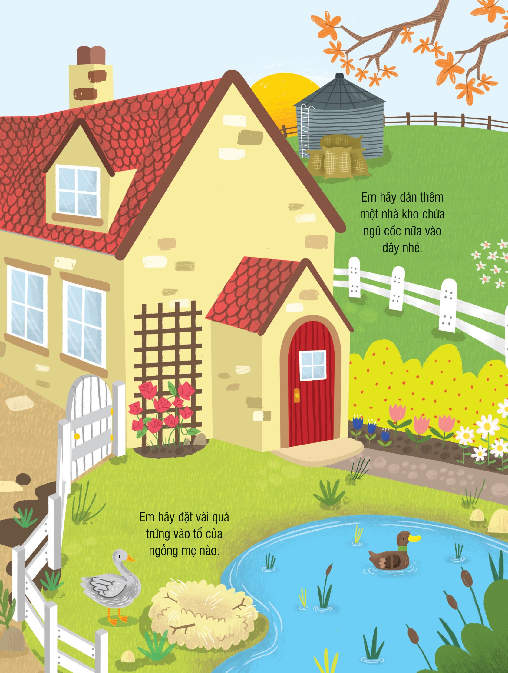 first sticker book - sách dán hình đầu đời cho bé - nông trại