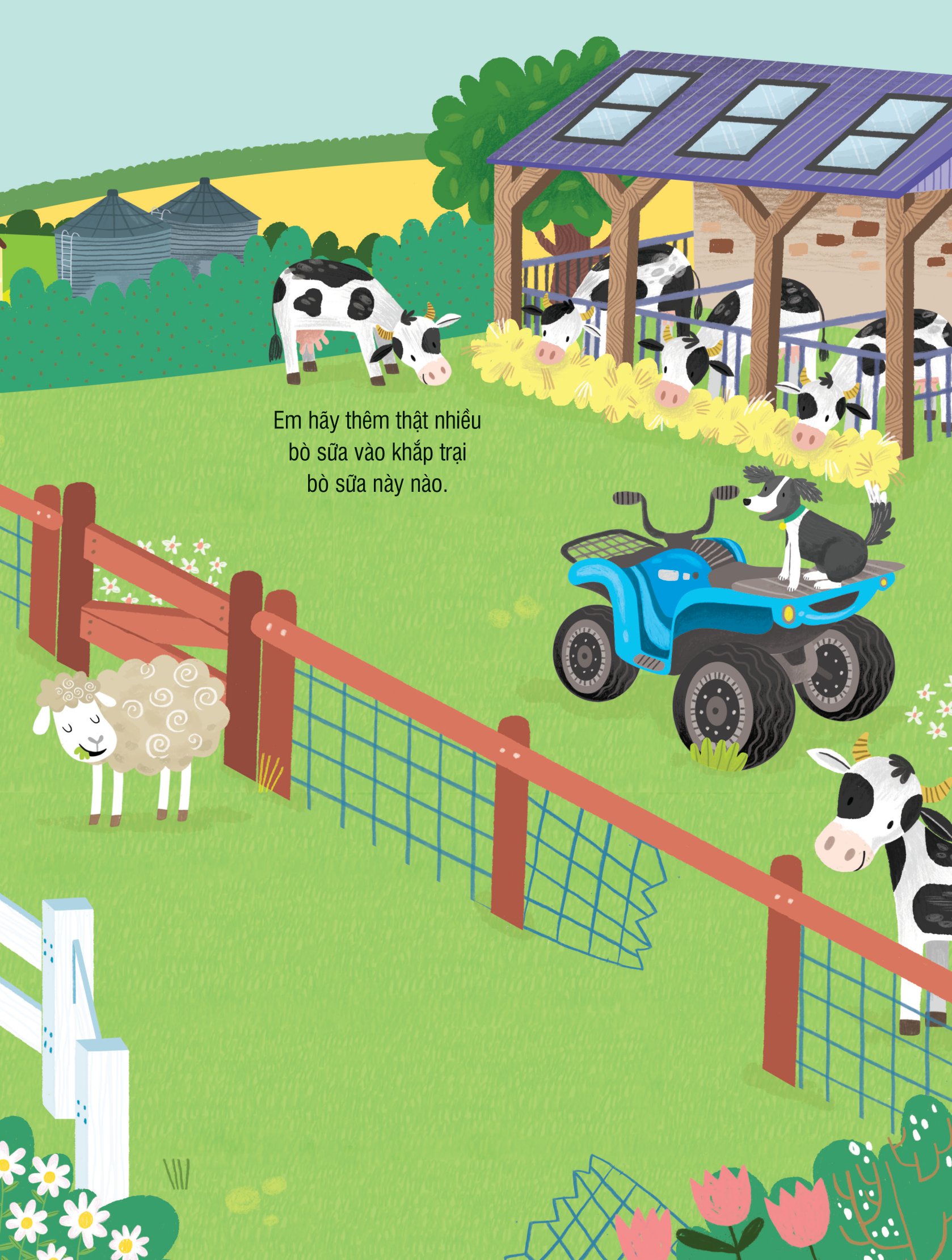 first sticker book - sách dán hình đầu đời cho bé - nông trại