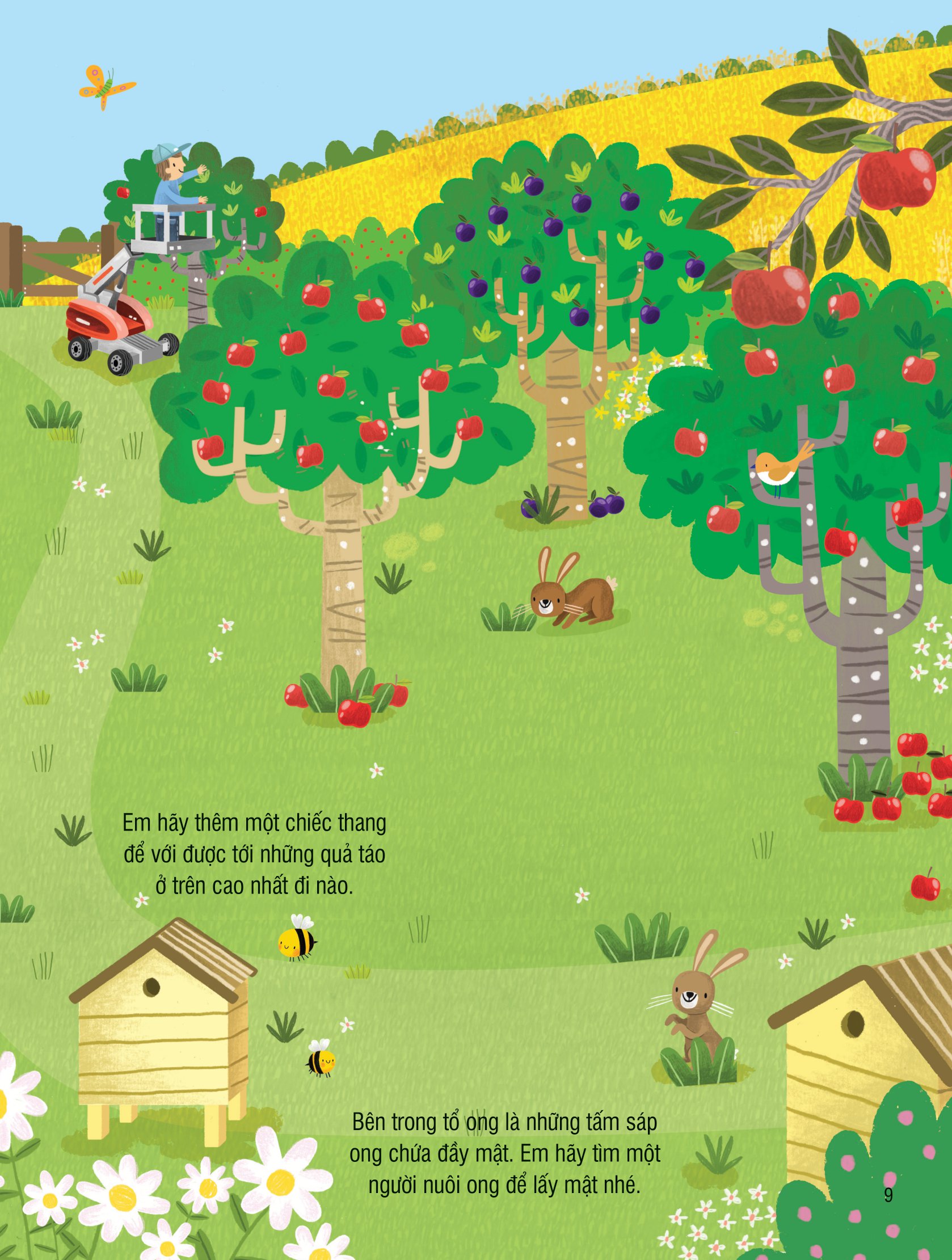 first sticker book - sách dán hình đầu đời cho bé - nông trại