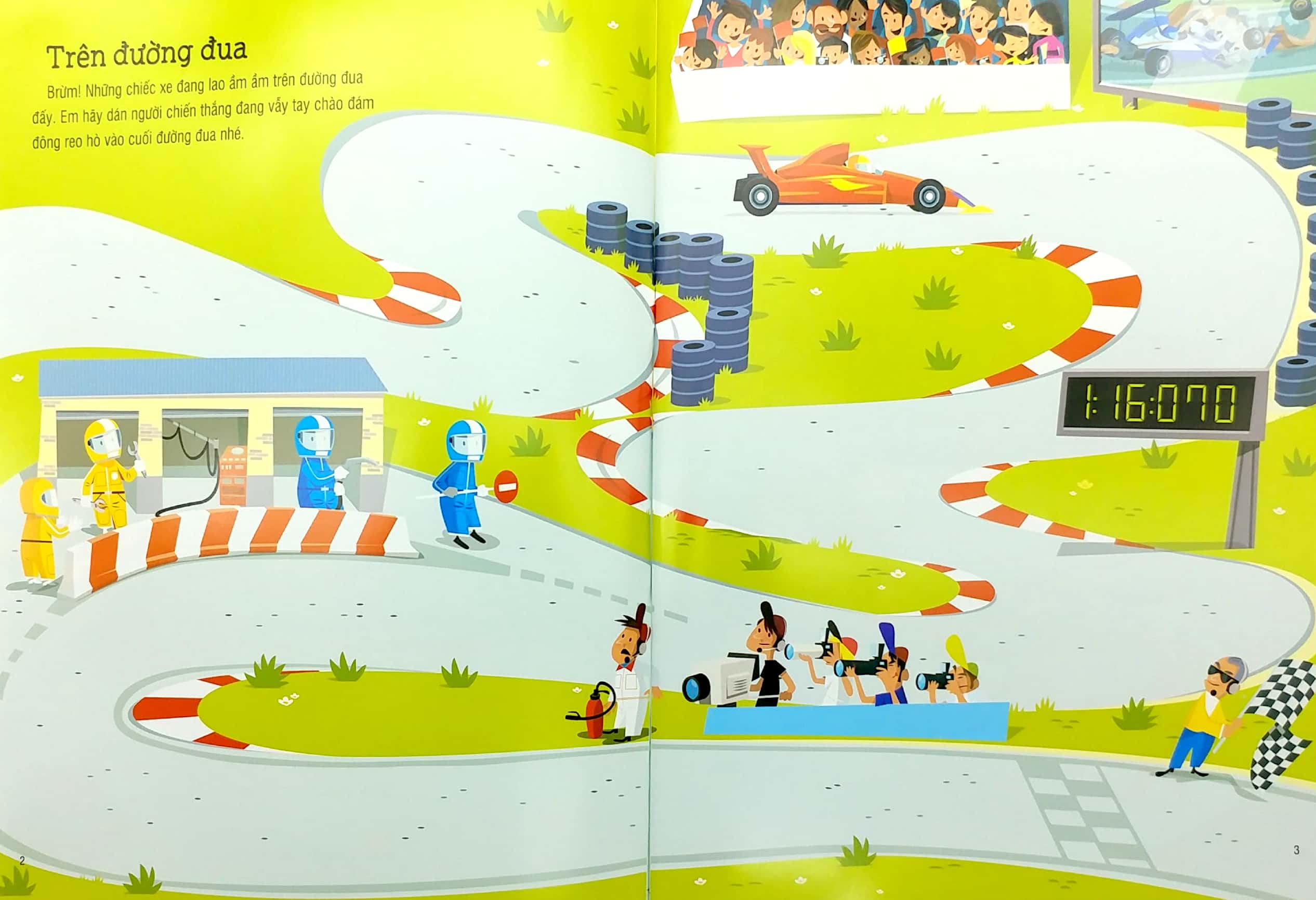 first sticker book - sách dán hình đầu đời cho bé - ô tô