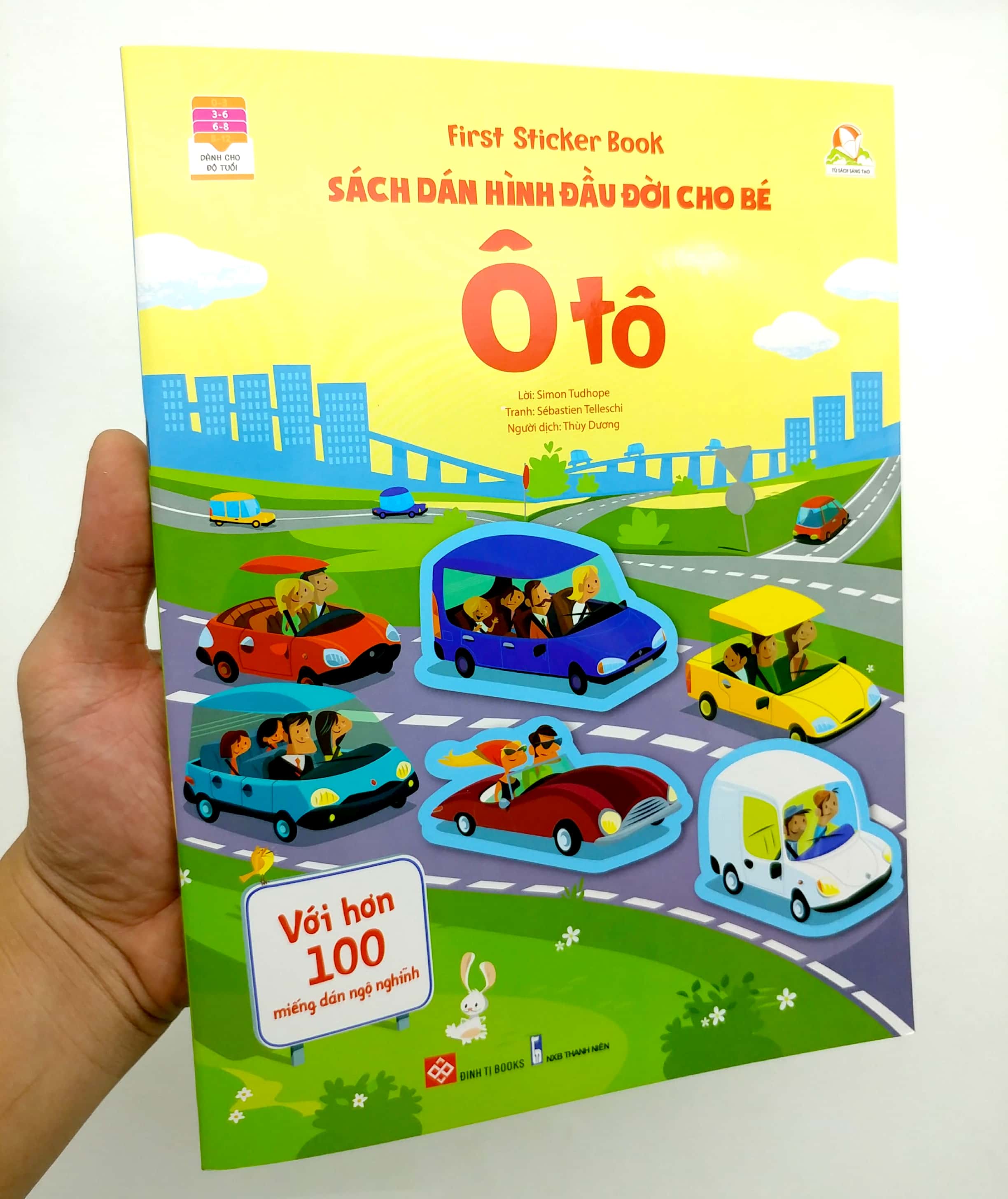 first sticker book - sách dán hình đầu đời cho bé - ô tô