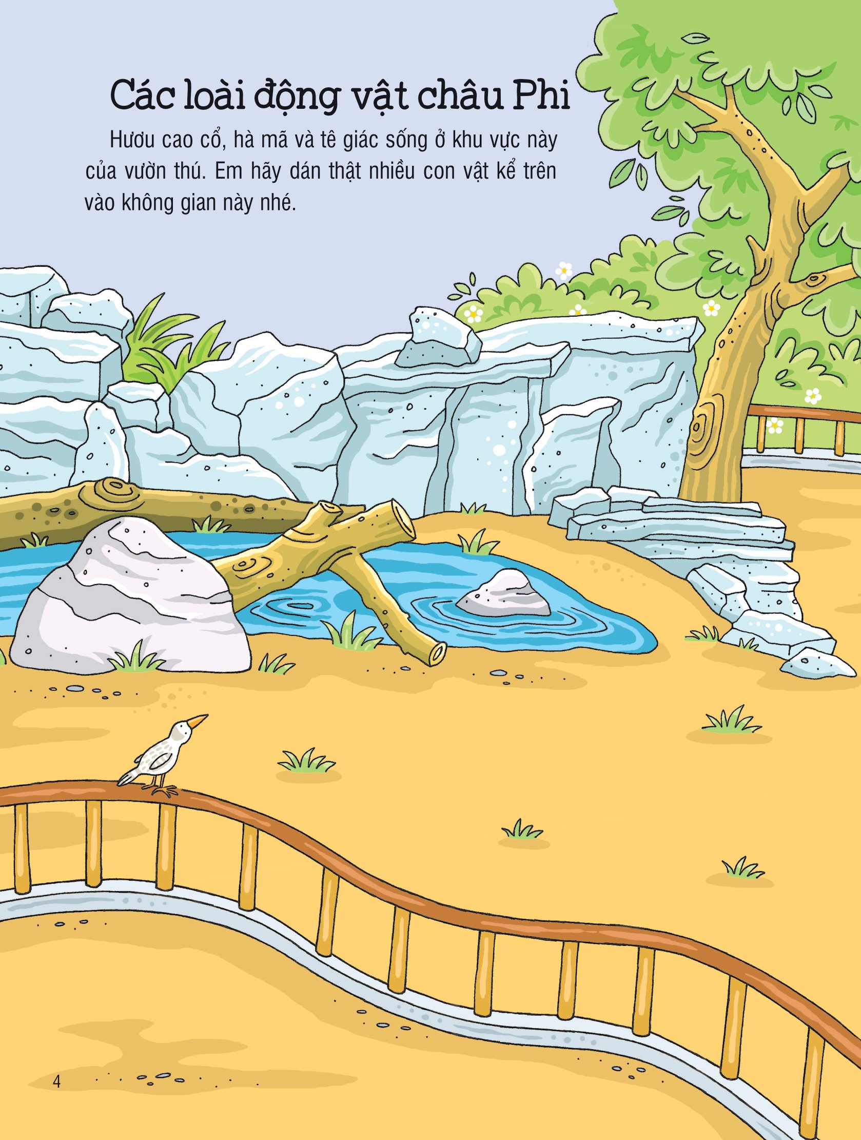 first sticker book - sách dán hình đầu đời cho bé - sở thú