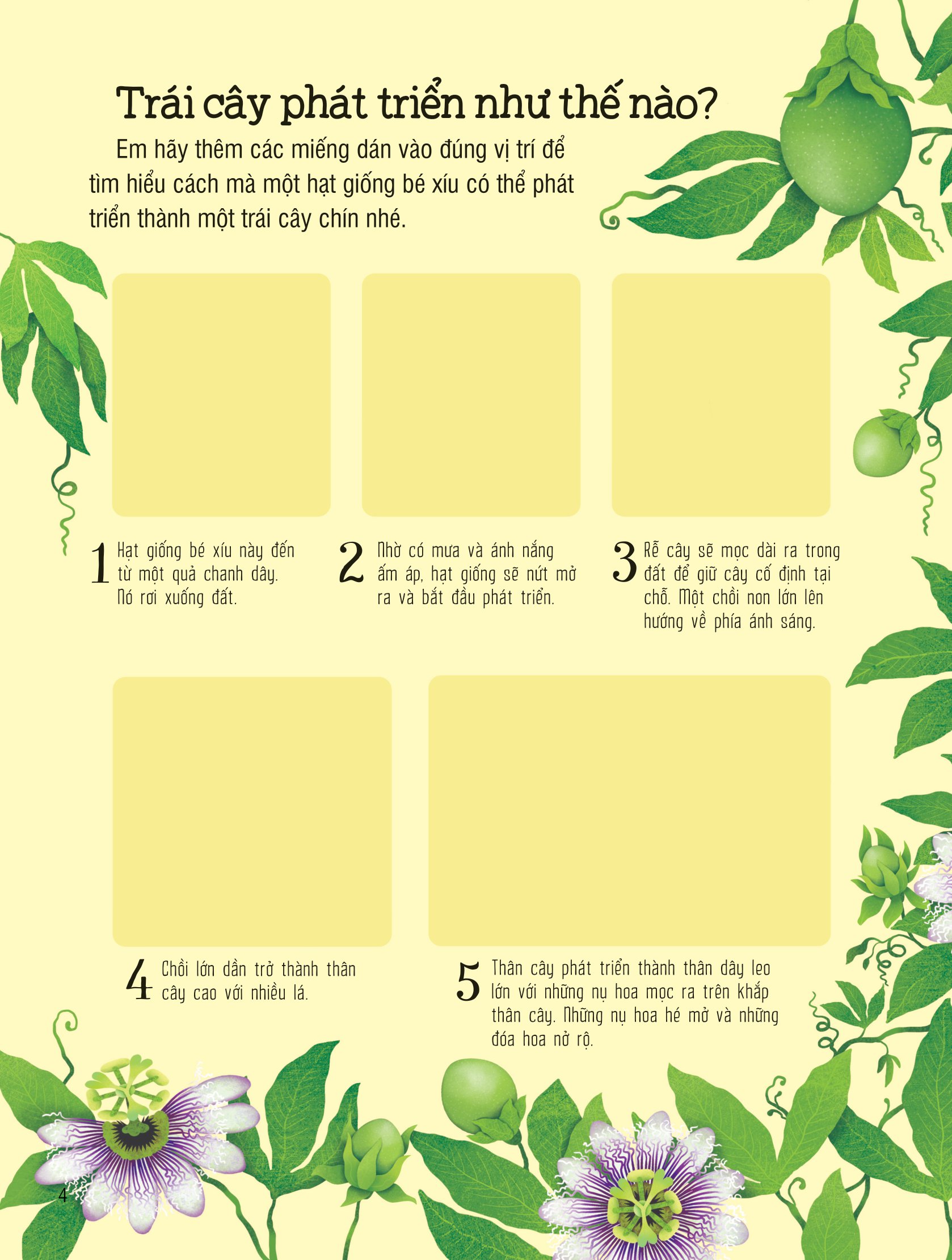 first sticker book - sách dán hình đầu đời cho bé - trái cây và rau củ