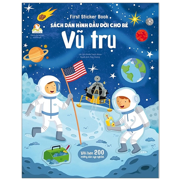 first sticker book - sách dán hình đầu đời cho bé - vũ trụ