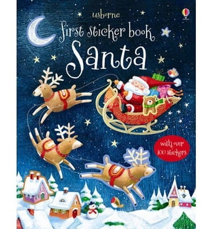 first sticker book: santa
