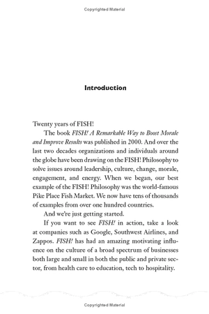 fish!: a proven way to boost morale and improve results