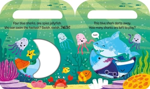 five blue sharks (count and carry with me!)