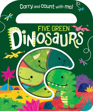 five green dinosaurs (count and carry with me!)