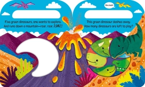 five green dinosaurs (count and carry with me!)