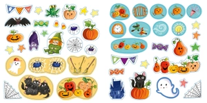 five little pumpkins sticker