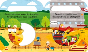 five red trucks (count and carry with me!)