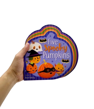 five spooky pumpkins