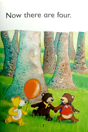 five teddy bears (tadpoles)