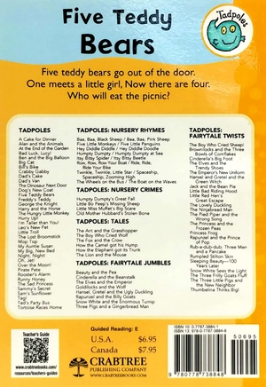 five teddy bears (tadpoles)