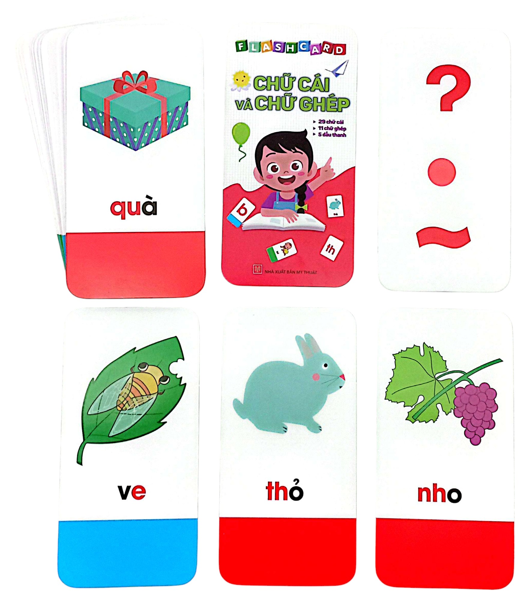 flash card chữ cái và chữ ghép