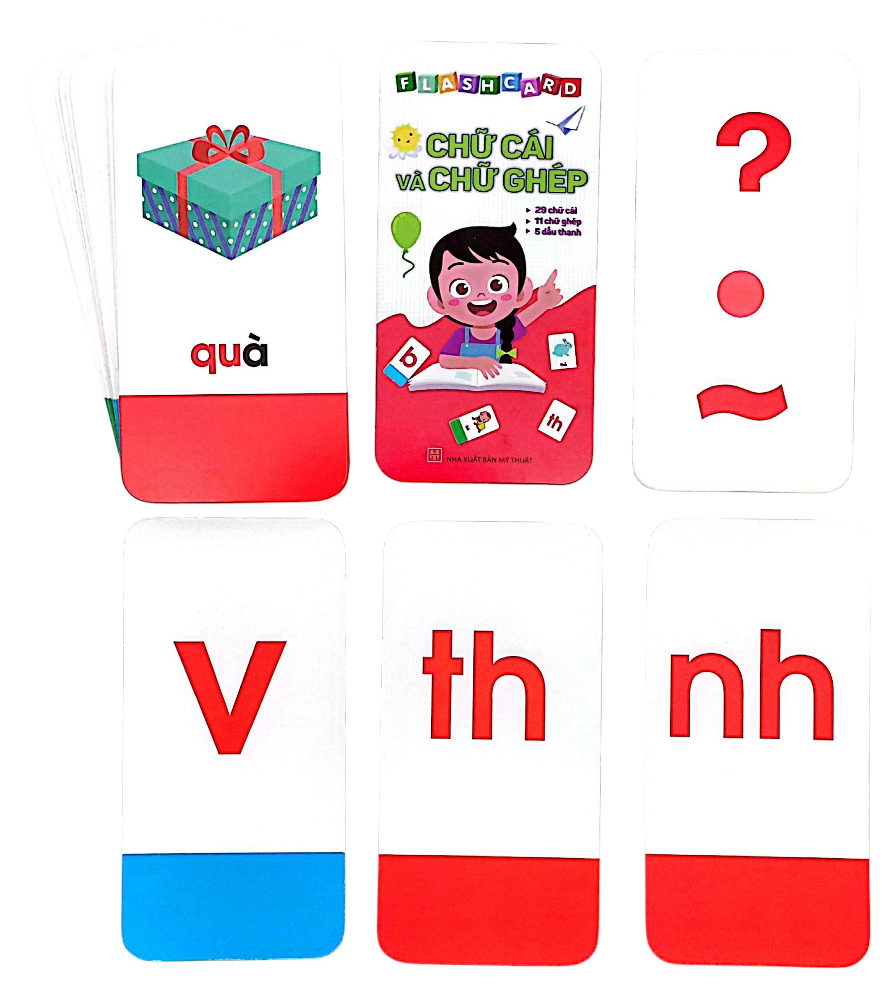 flash card chữ cái và chữ ghép