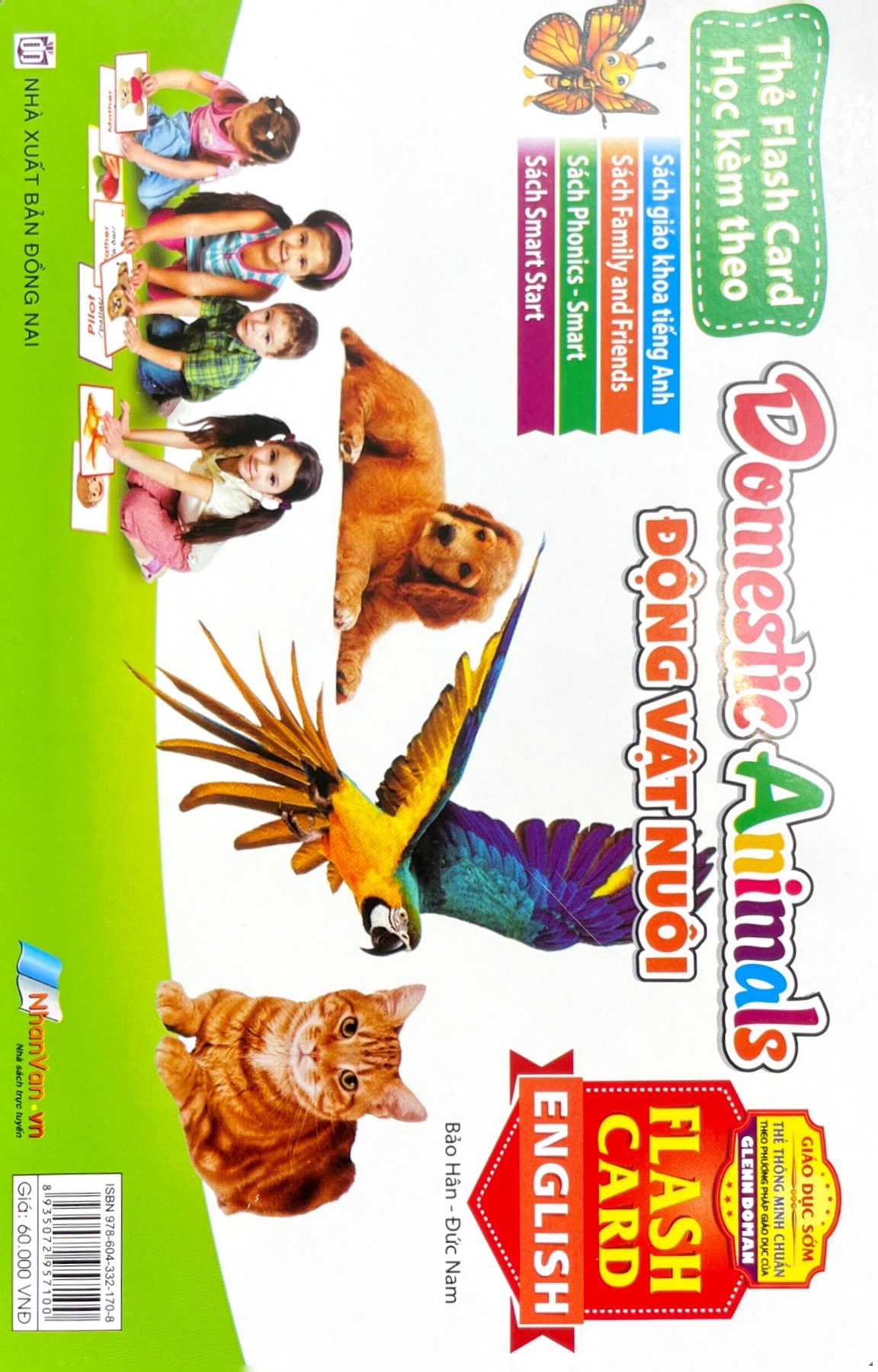 flash card tiếng anh - domestic animals (động vật nuôi) (tái bản 2023)