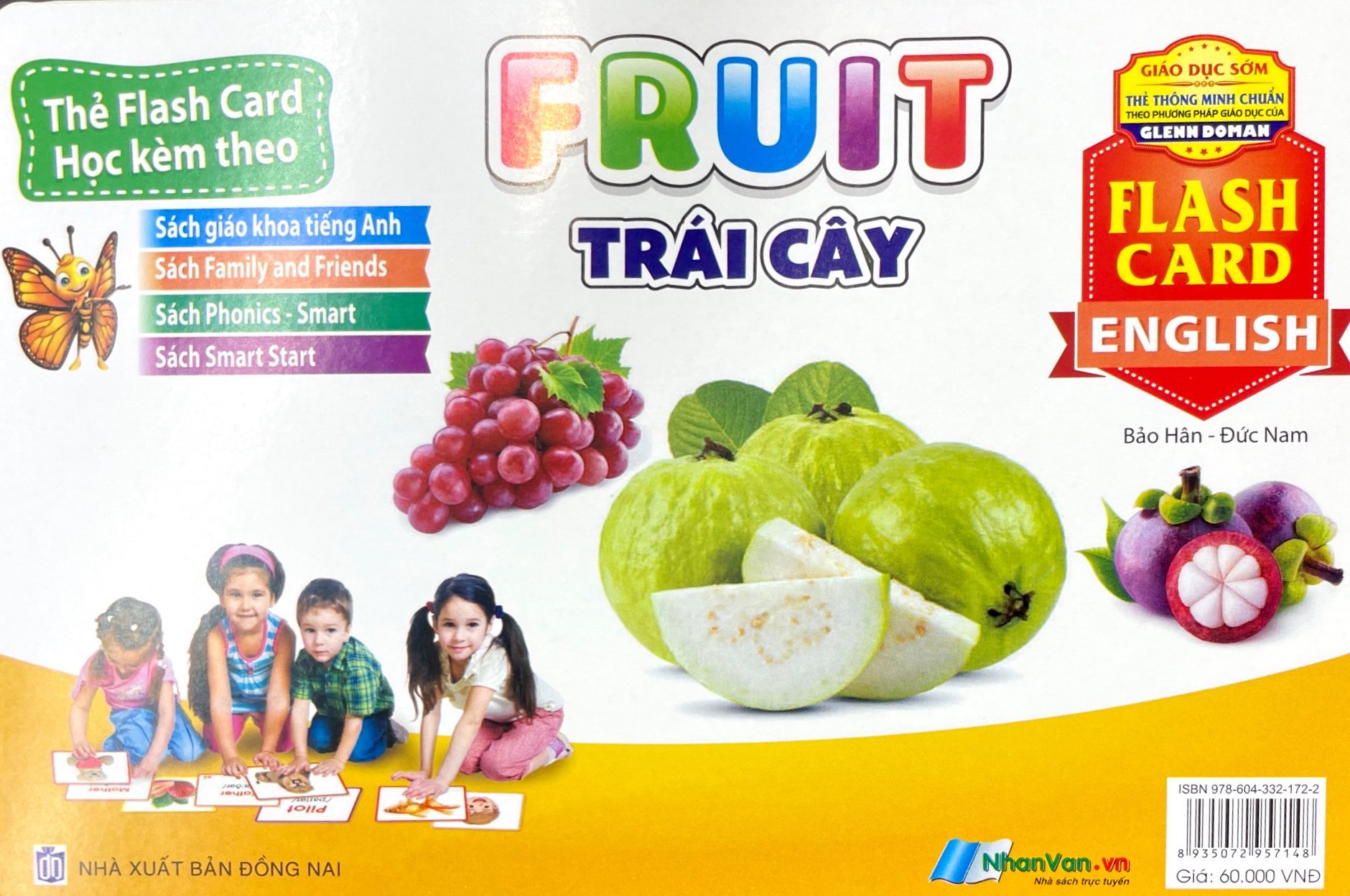 flash card tiếng anh - fruit (trái cây) (tái bản 2023)