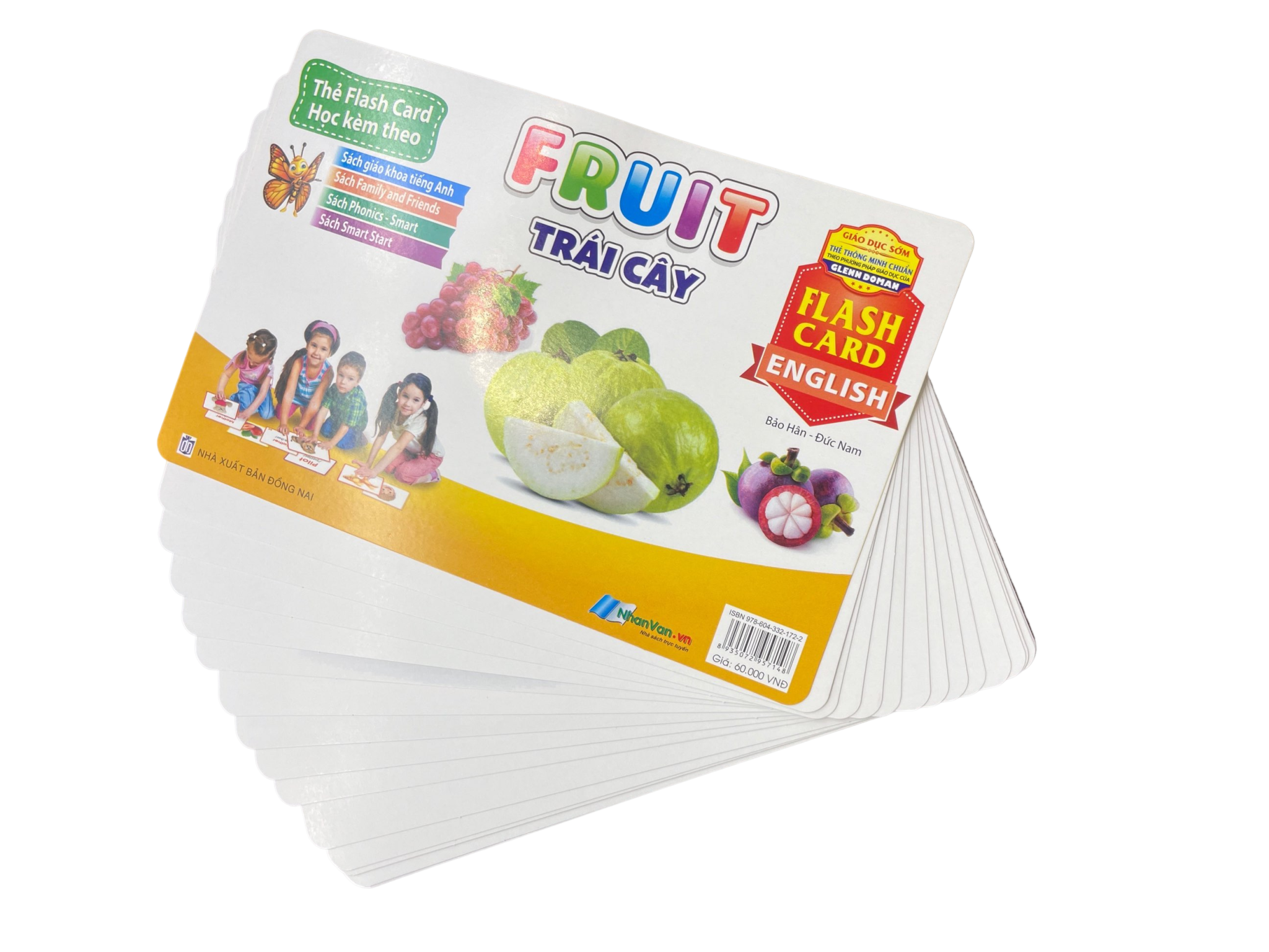 flash card tiếng anh - fruit (trái cây) (tái bản 2023)