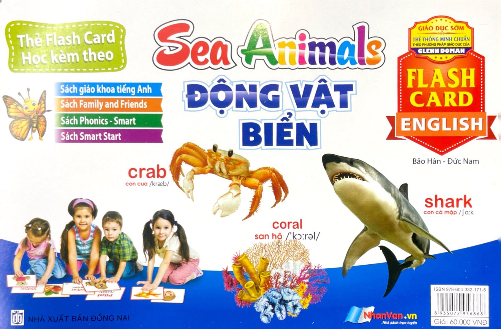 flash card tiếng anh - sea animals (động vật biển) (tái bản 2023)