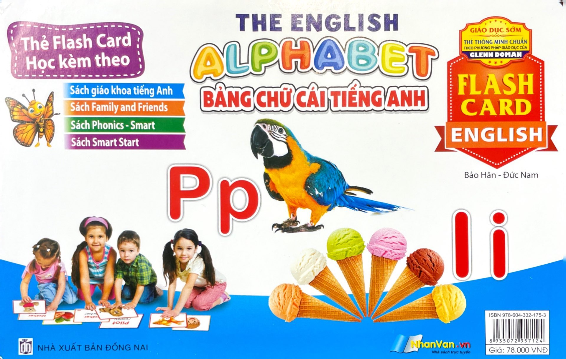 flash card tiếng anh -the english alphabet (bảng chữ cái tiếng anh) (tái bản 2023)